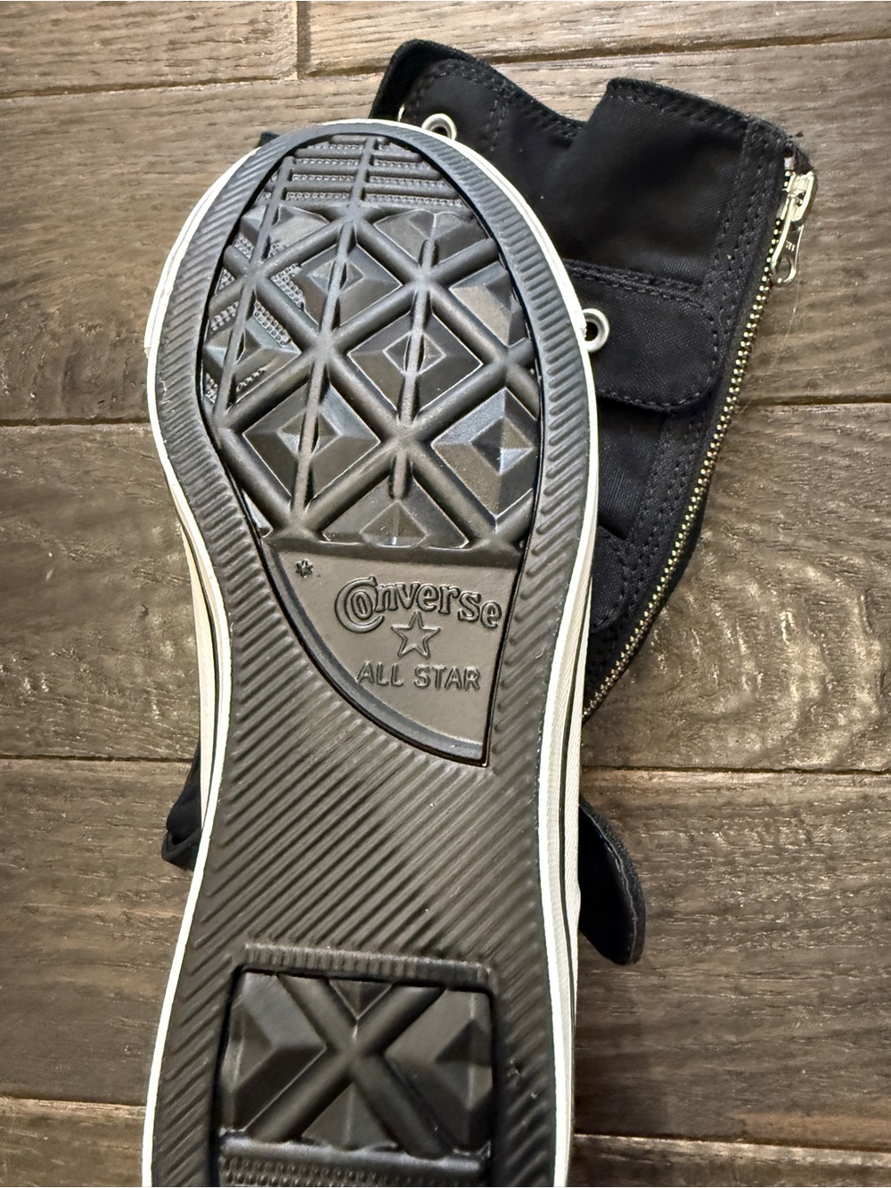 Converse All Star XX Hi Knee High Straps  Womens Black White Buckle Shoes 6 9 - Picture 2 of 2